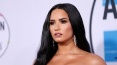 FILE PHOTO: Singer and actress Demi Lovato arrives at the 2017 American Music Awards in Los Angeles, California, U.S., November 19, 2017.   REUTERS/Danny Moloshok/File Photo